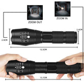 Super bright LED Flashlight Zoomable Torch 5 lighting modes-TI00753-Veeddydropshipping